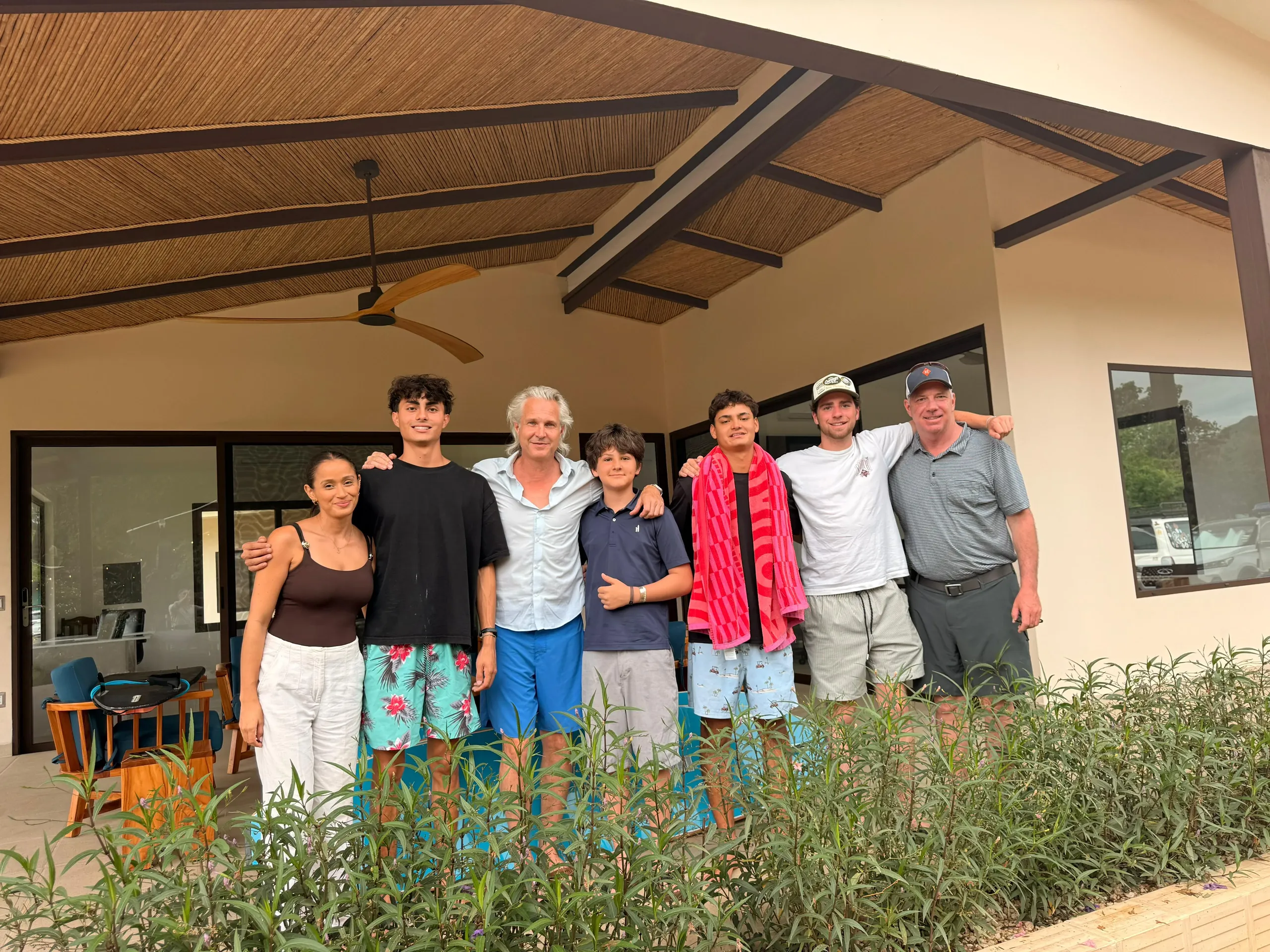 Eric, Daned and family at Arcadia Brasilito Beach Costa Rica