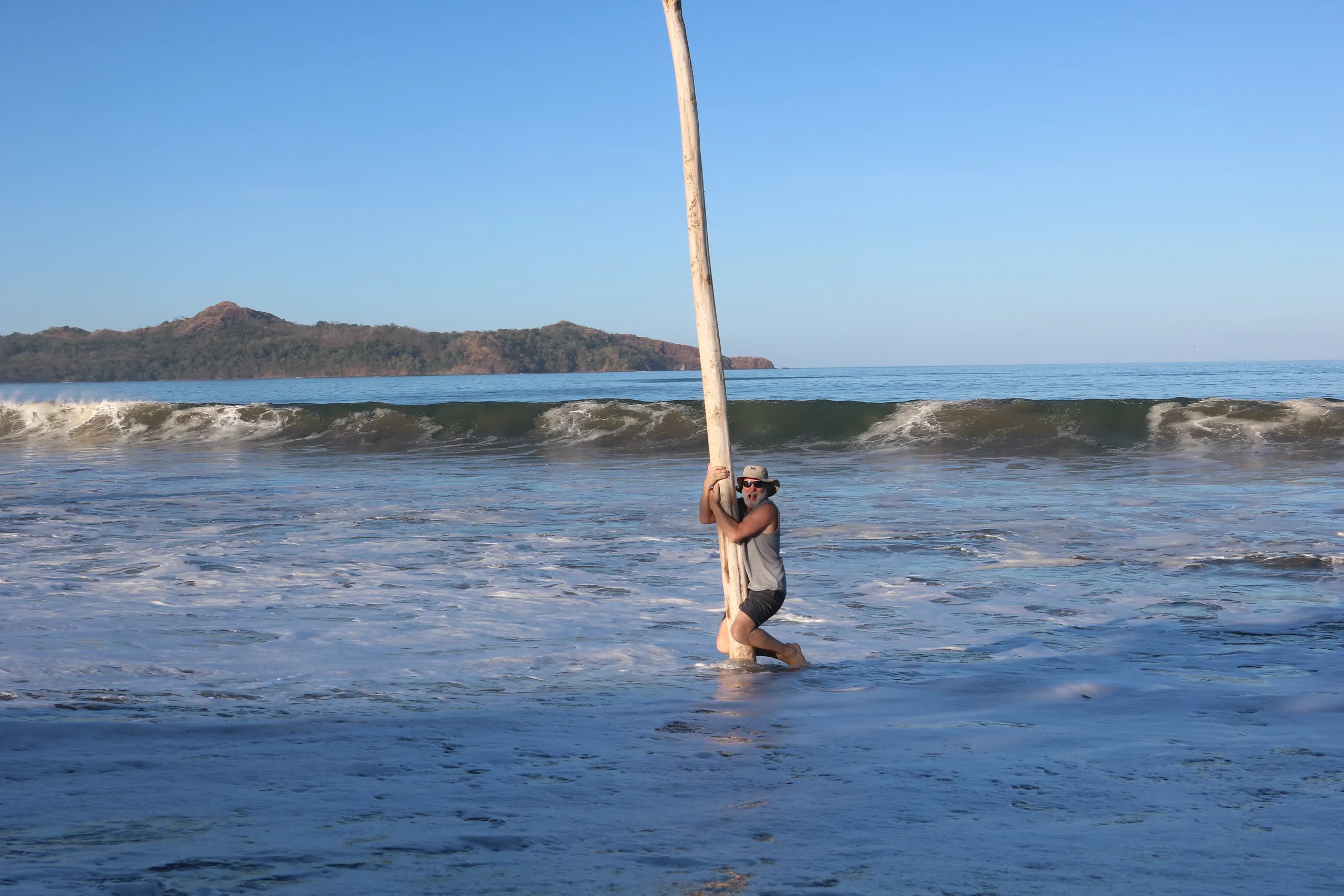 Estilo de vida en la playa de Brasilito con palmeras y vistas al océano Pacífico en Guanacaste, Costa Rica
