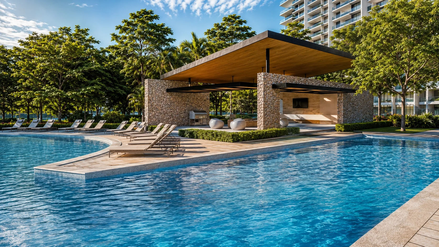 Piscina resort y cabana en Arcadia Brasilito Beach condominios Costa Rica